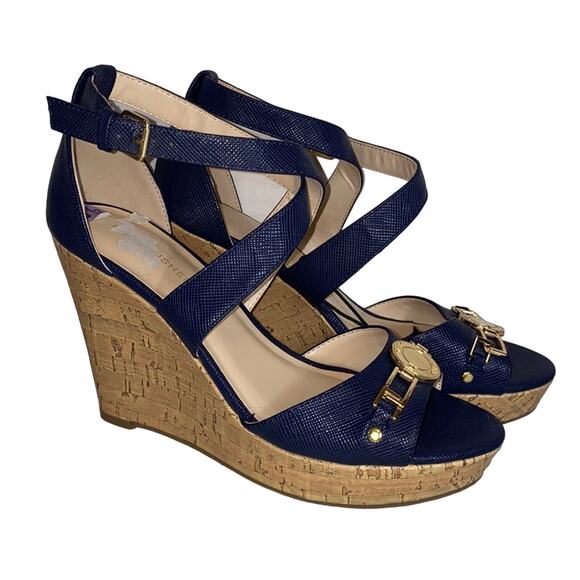 Marc Fisher Brantor Wedge Espadrilles Sandals  Size 8.5 - Picture 1 of 10
